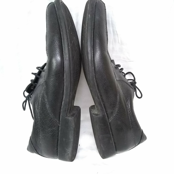 Stephan Bossi Mens Shoes Black Pebbled Soft Leather Oxford Loafers Sz 13M main image 4